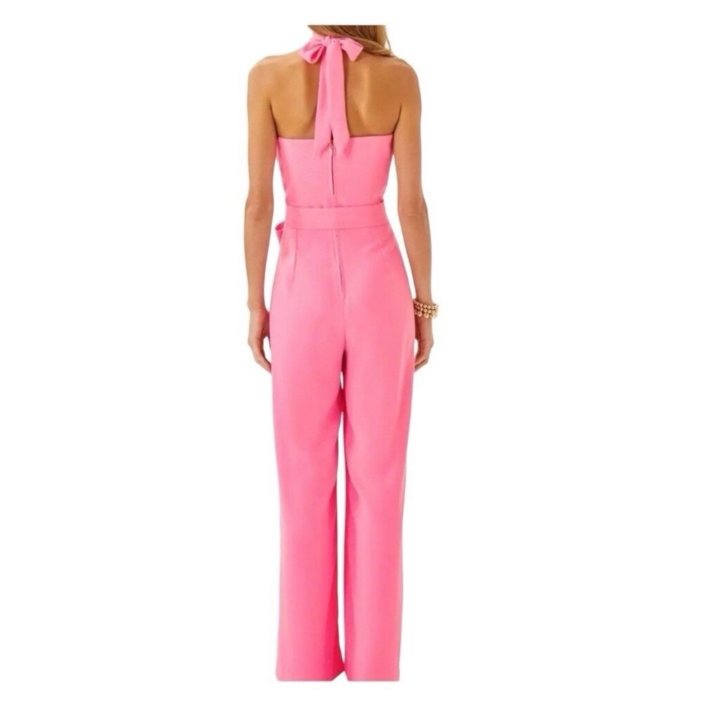 Lilly Pulitzer Vibrant Pink Halter Jumpsuit